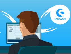 selectline shopware mit user Mensch vor Computer mit Selectline-Shopware